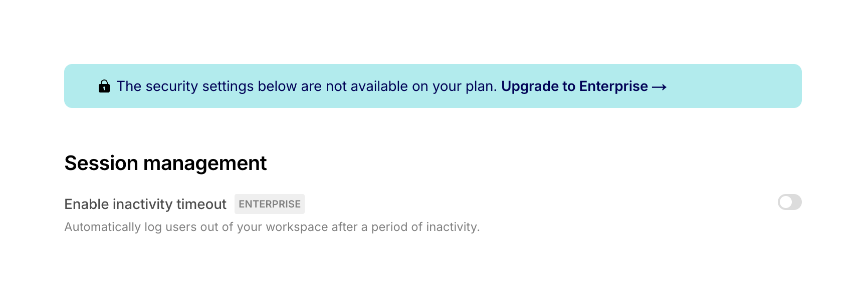 Air — Upgrade your plan component