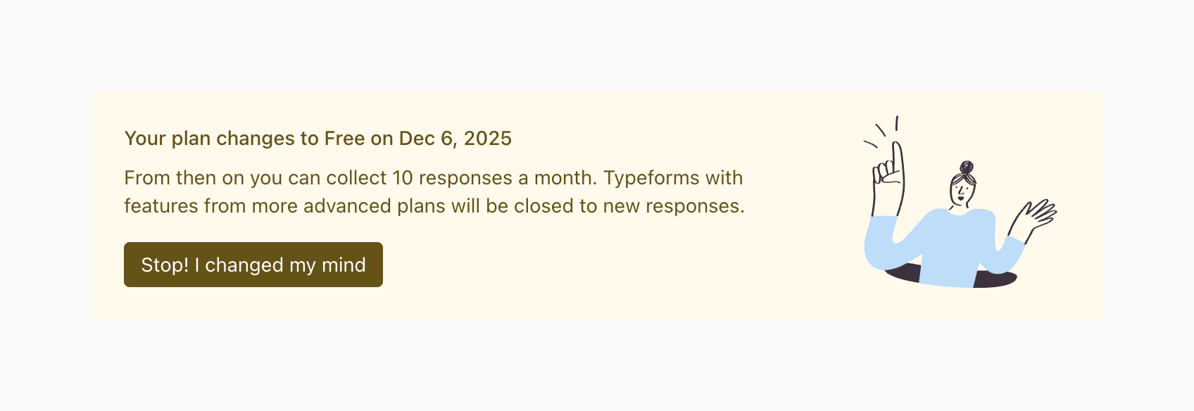 Typeform — Message component