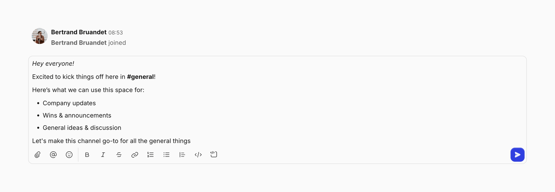 Gather — Rich text editor component