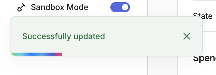 Lithic — Notification Toast component