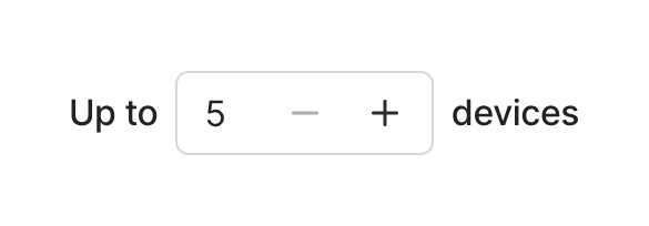 Tailscale — Input number component