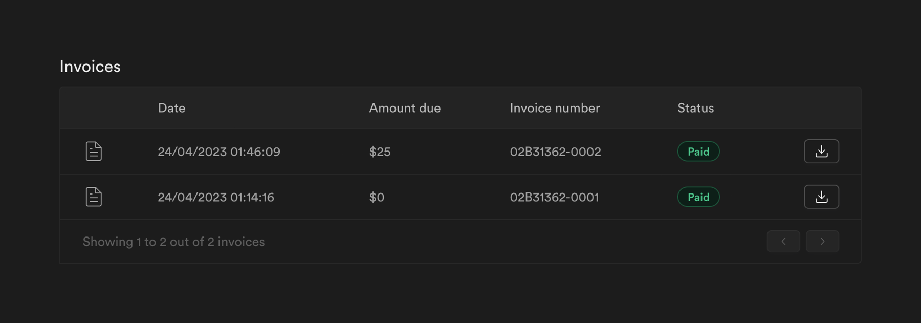 Supabase — Table component