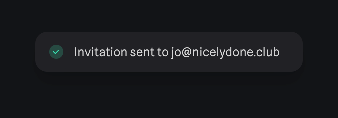 Spline — Notification Toast component