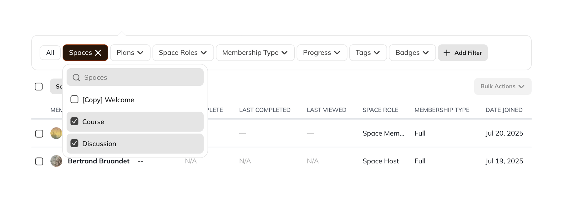 Mighty — Sorting & filtering component