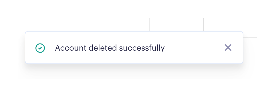 Render — Notification Toast component