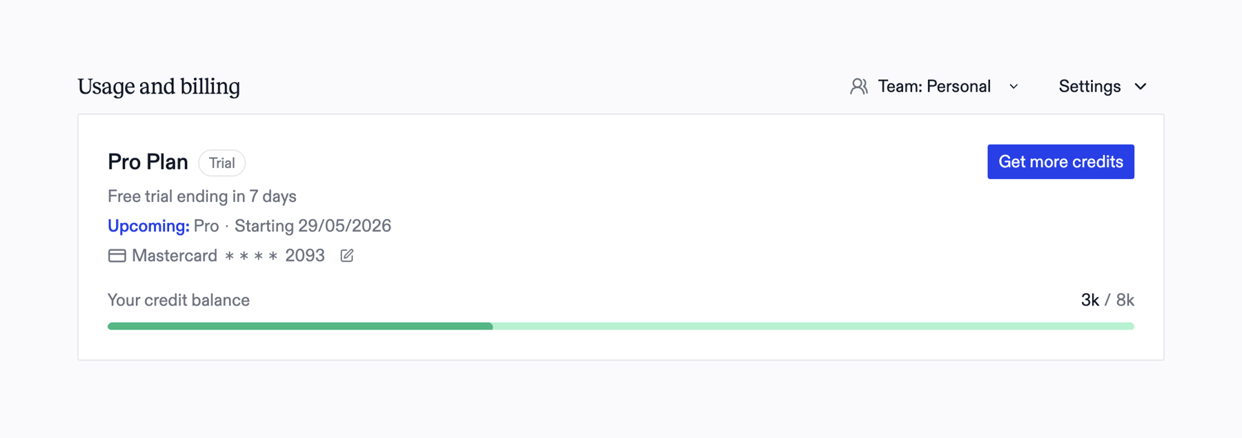 Exa — Progress indicator component