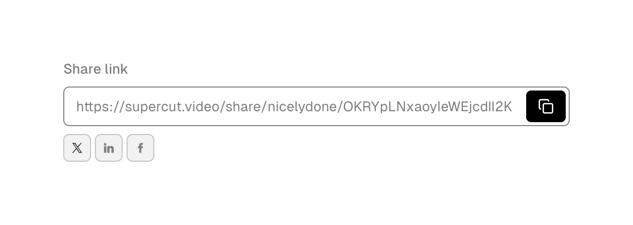 Supercut — Click to copy component
