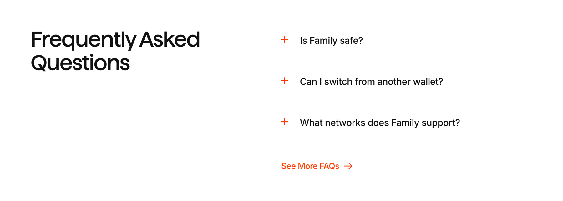 Family — FAQ component