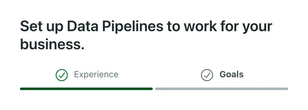 Customer.io — Progress indicator component