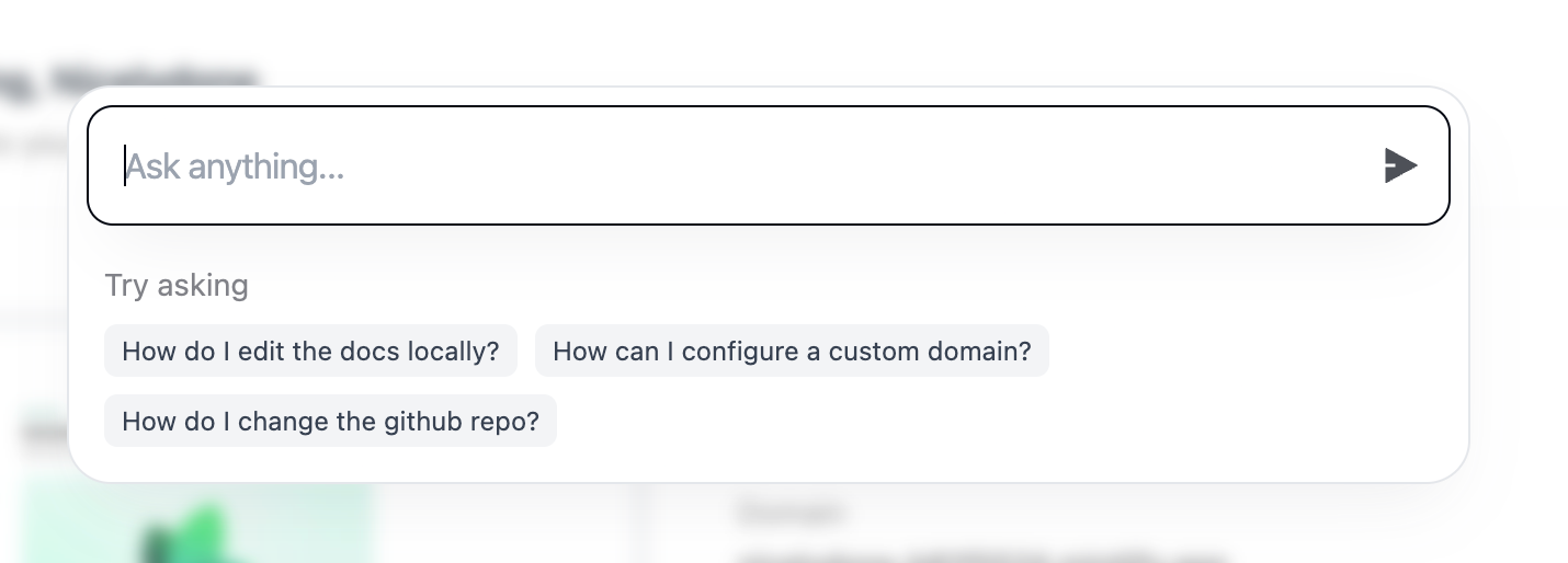 Mintlify — Input search component