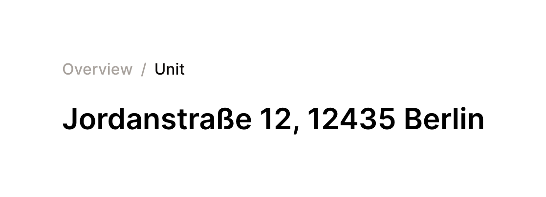 Buena — Breadcrumb component