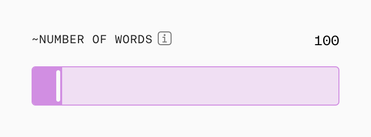 Cohere — Slider component