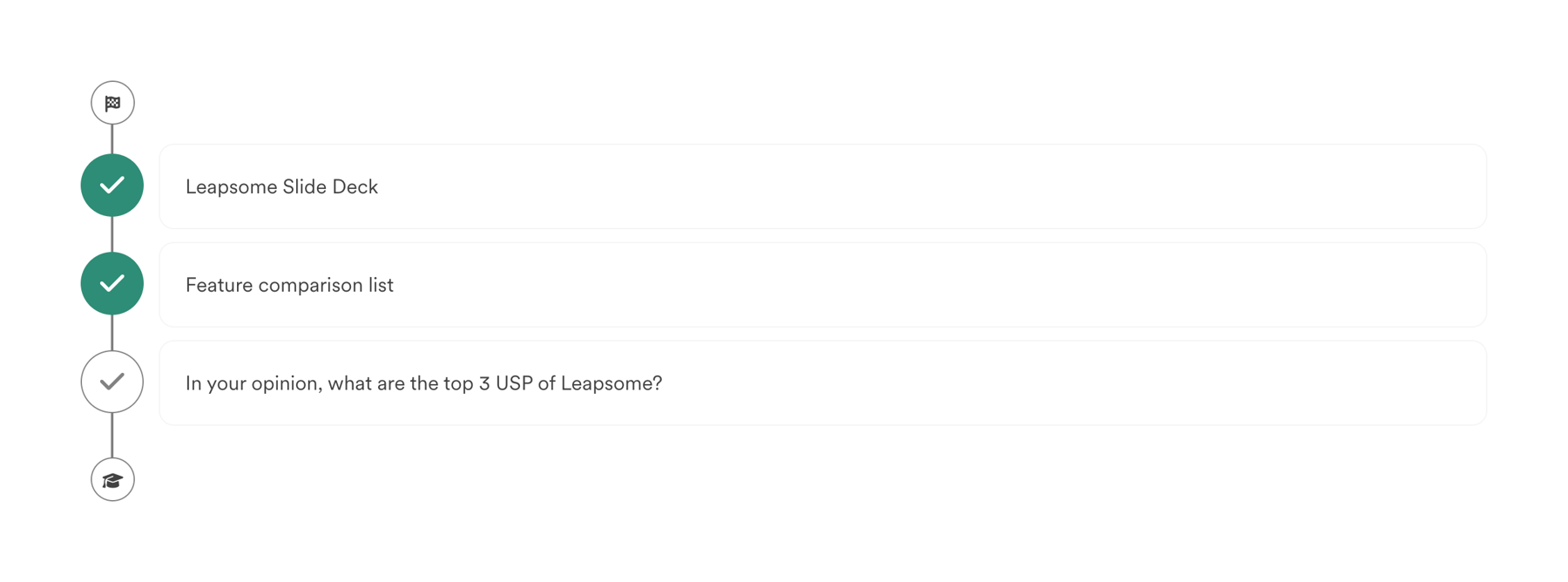 Leapsome — Timeline & history component
