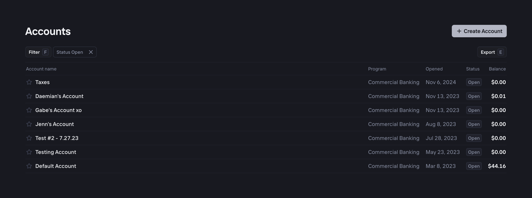 Increase — Table component
