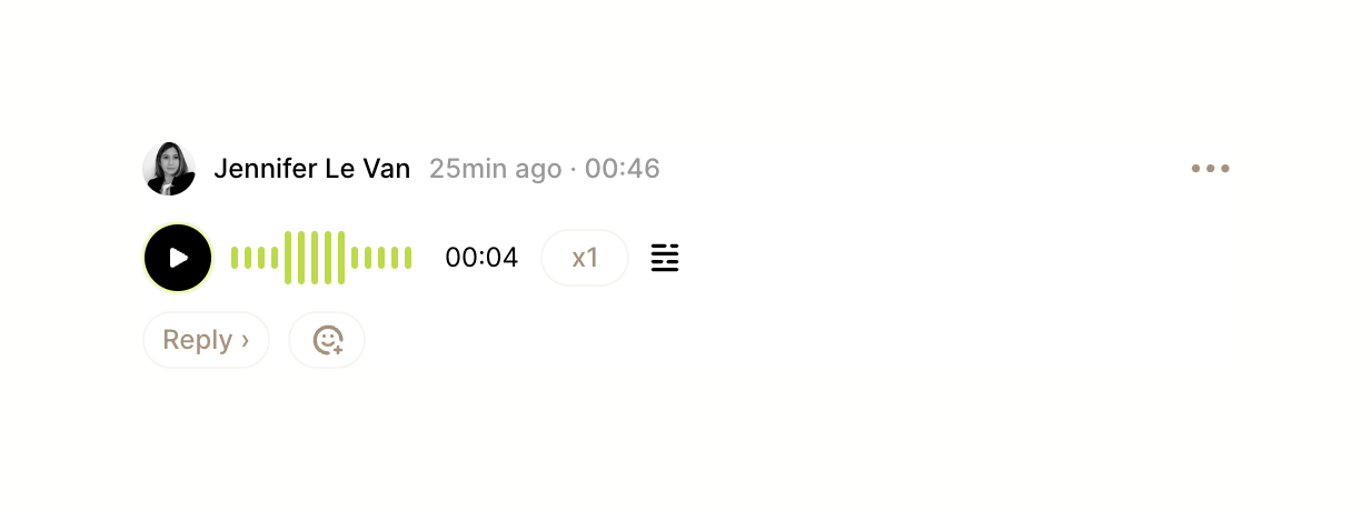 Async — Audio player component