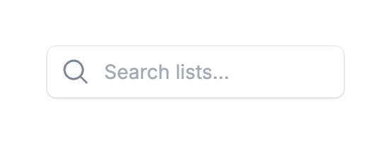Wiza — Input search component