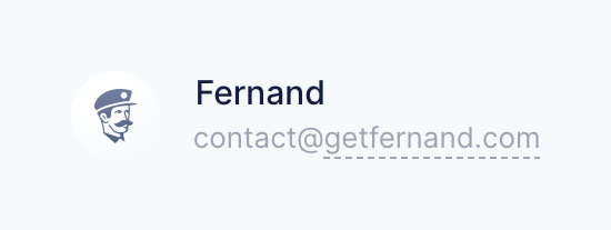 Fernand — Avatar component