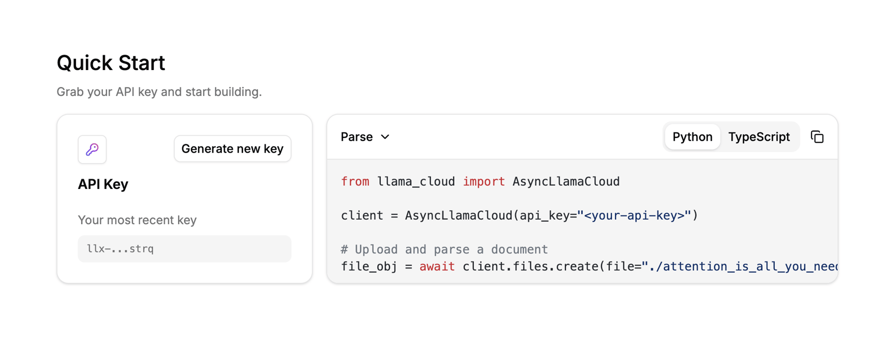 Llamaindex — Code block component