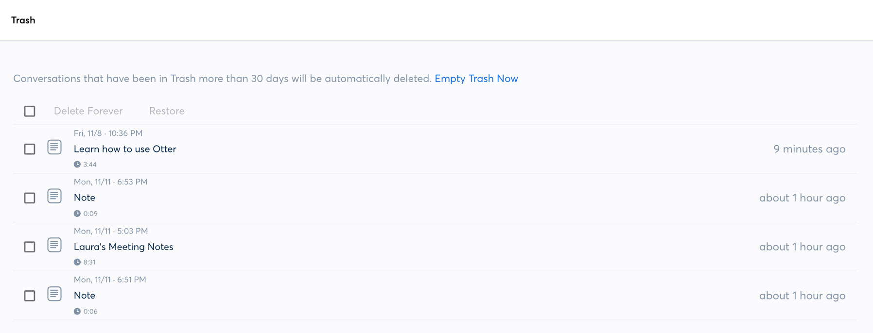 Otter — Table component