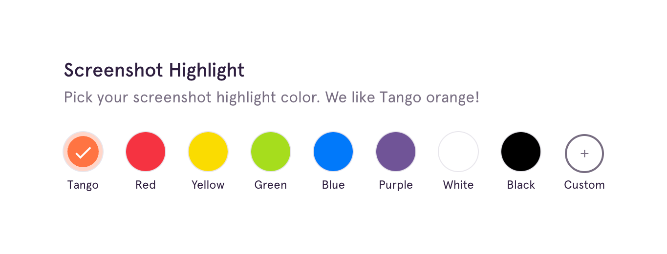 Tango — Color picker component