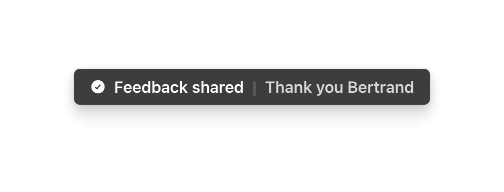 Magic Beans — Notification Toast component