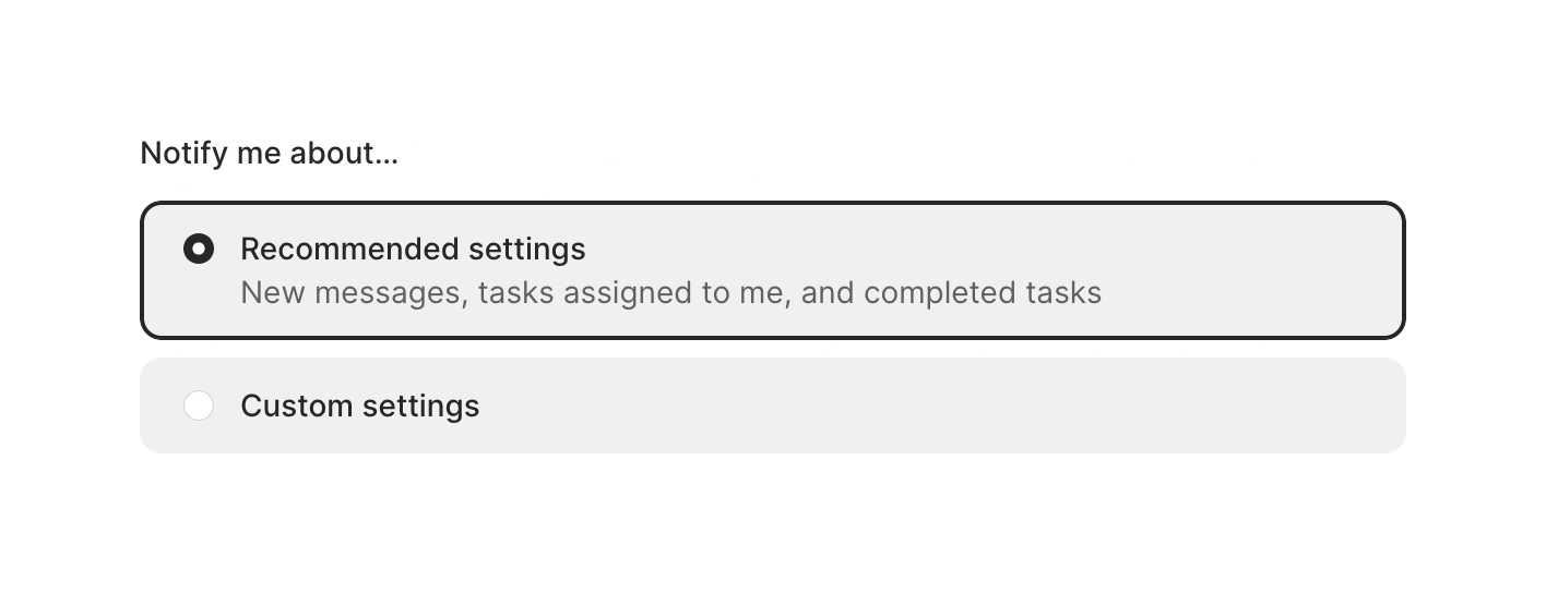 Height — Checkbox & radio component