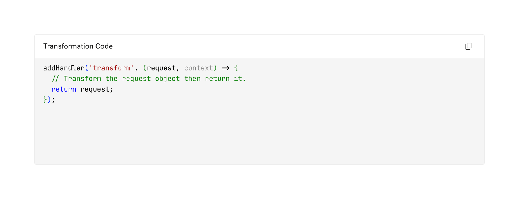 Hookdeck — Code block component