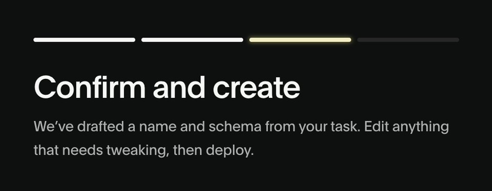 Deck — Progress indicator component