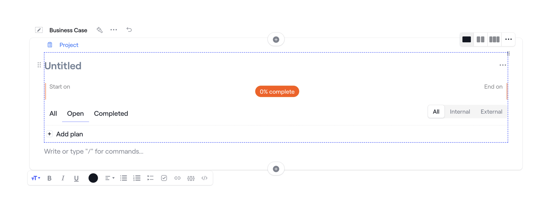 Dock — Rich text editor component