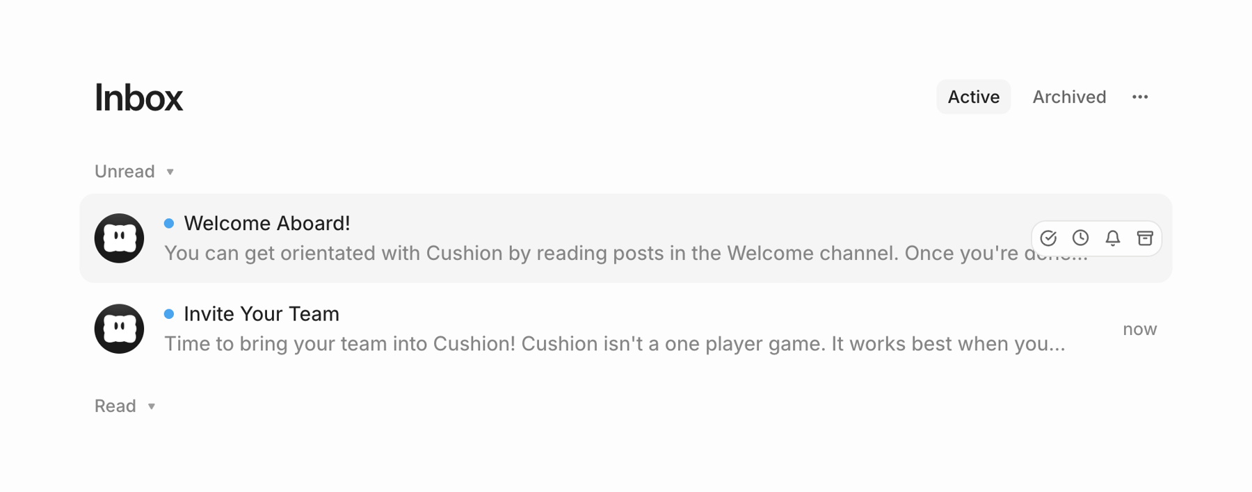 Cushion — Table component