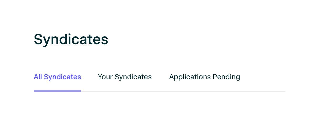 Angellist — Tabs component
