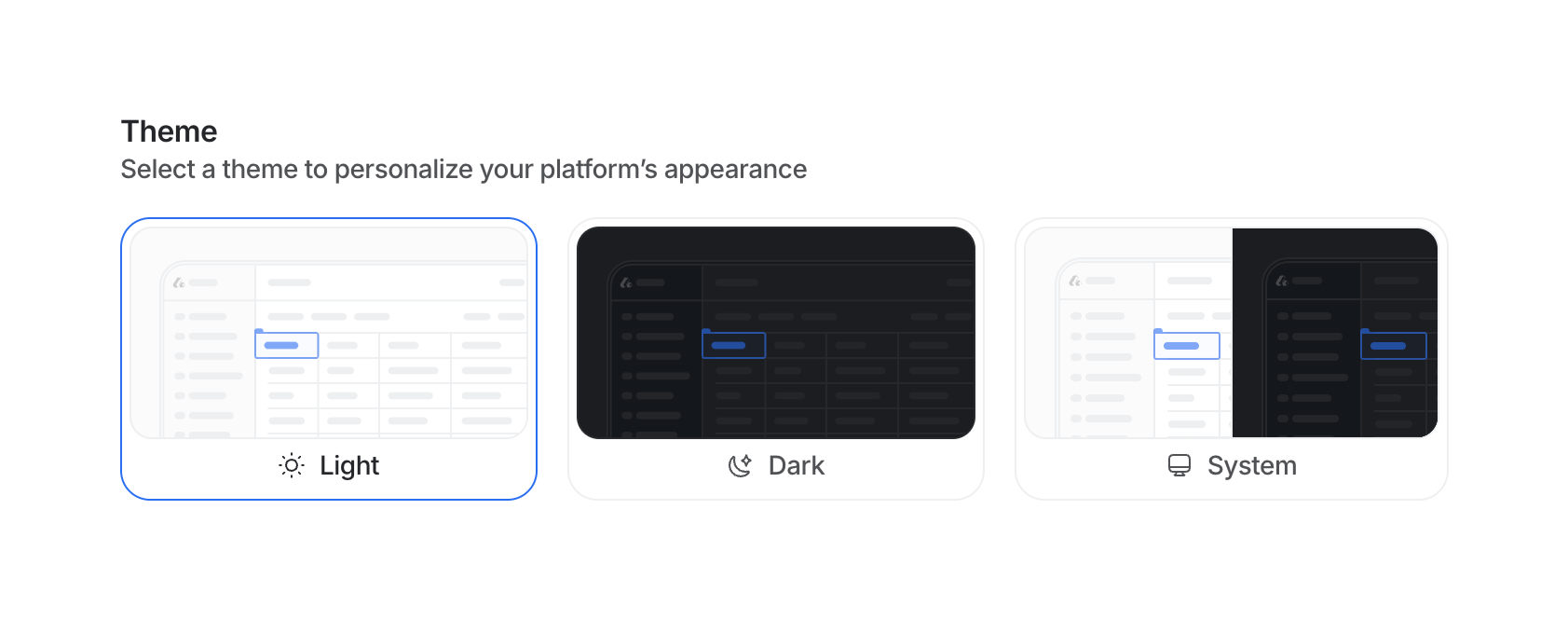 Attio — Theme settings component