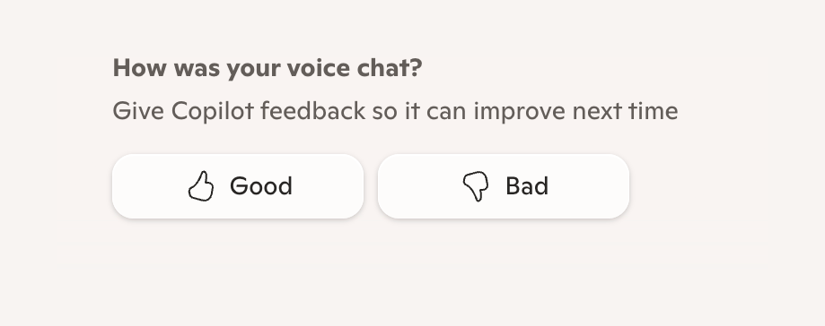 Copilot — Feedback component