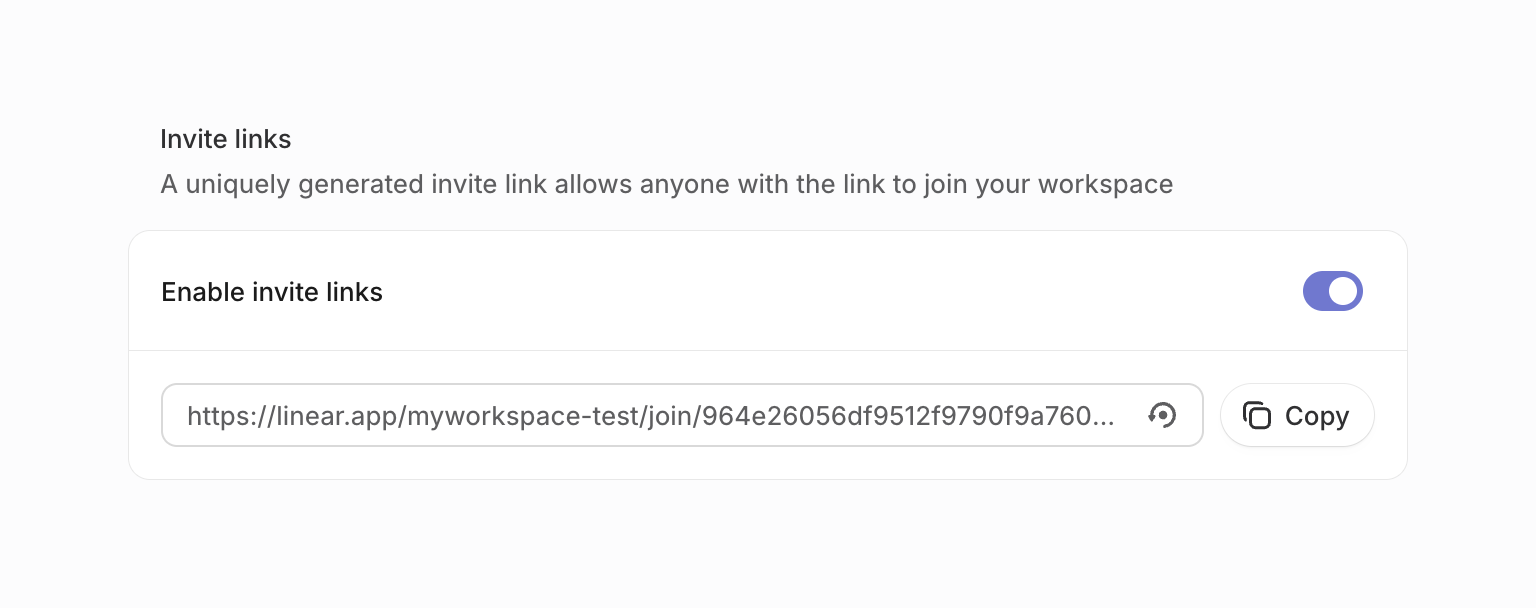 Linear — Click to copy component