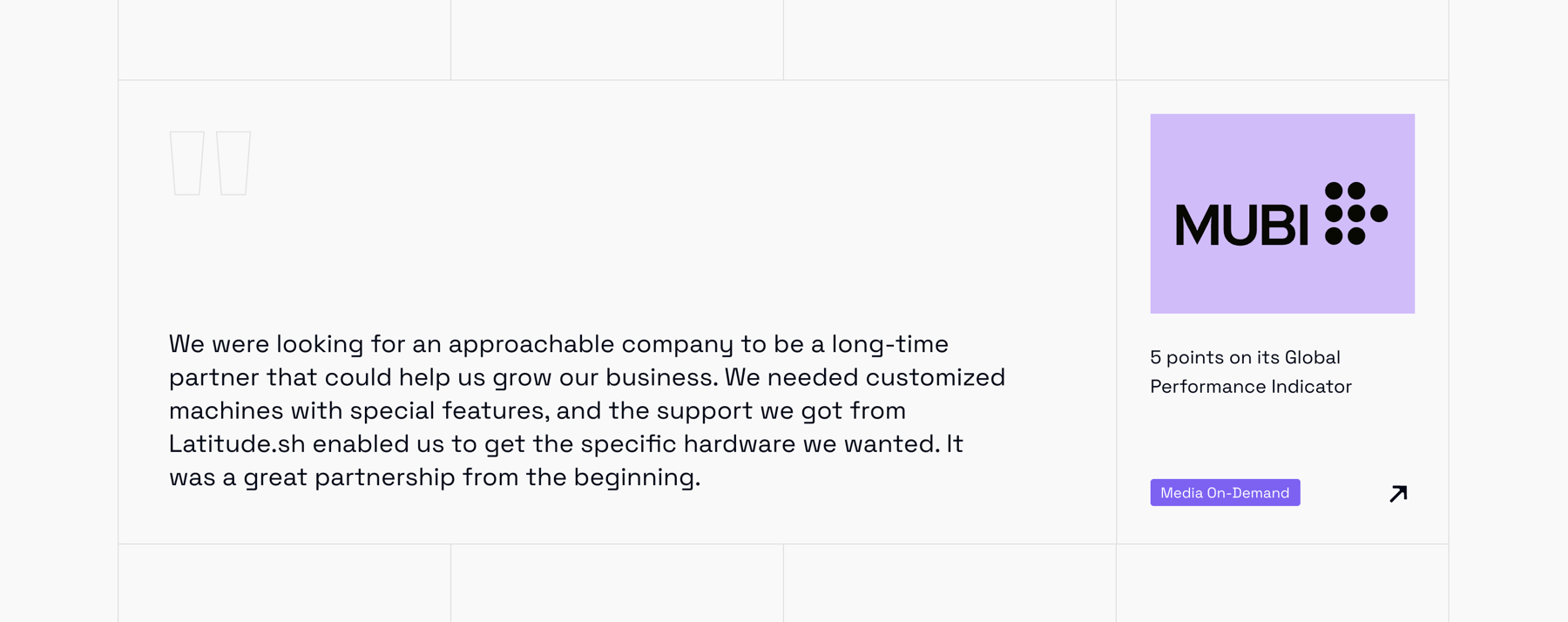 Latitude.sh — Social proof component