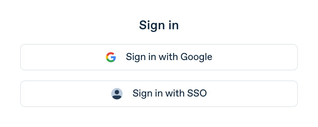 Synthesia — Social login button component