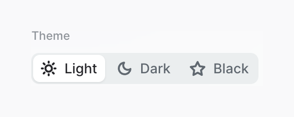 Dona — Theme settings component