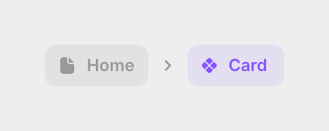 Framer — Breadcrumb component