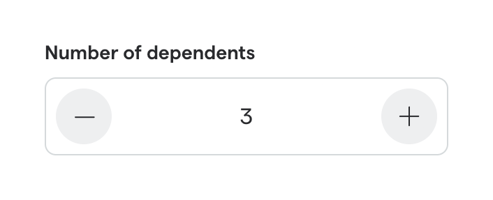 Secfi — Input number component