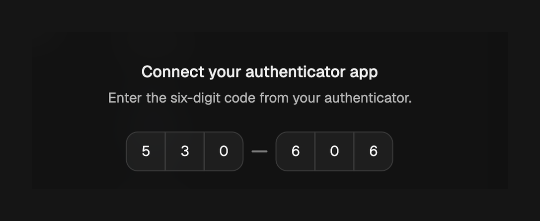 Flora — Input code component
