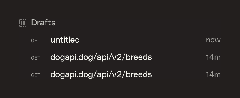 Httpie — Timeline & history component