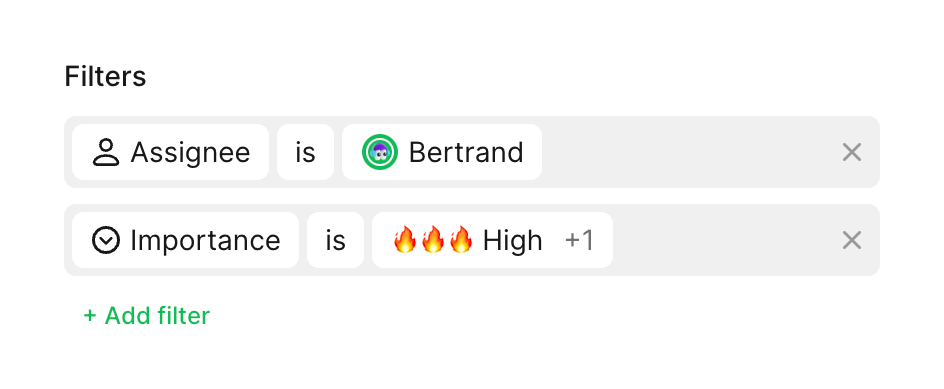 Cycle — Sorting & filtering component