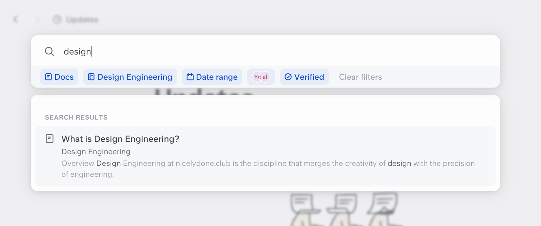 Slite — Sorting & filtering component