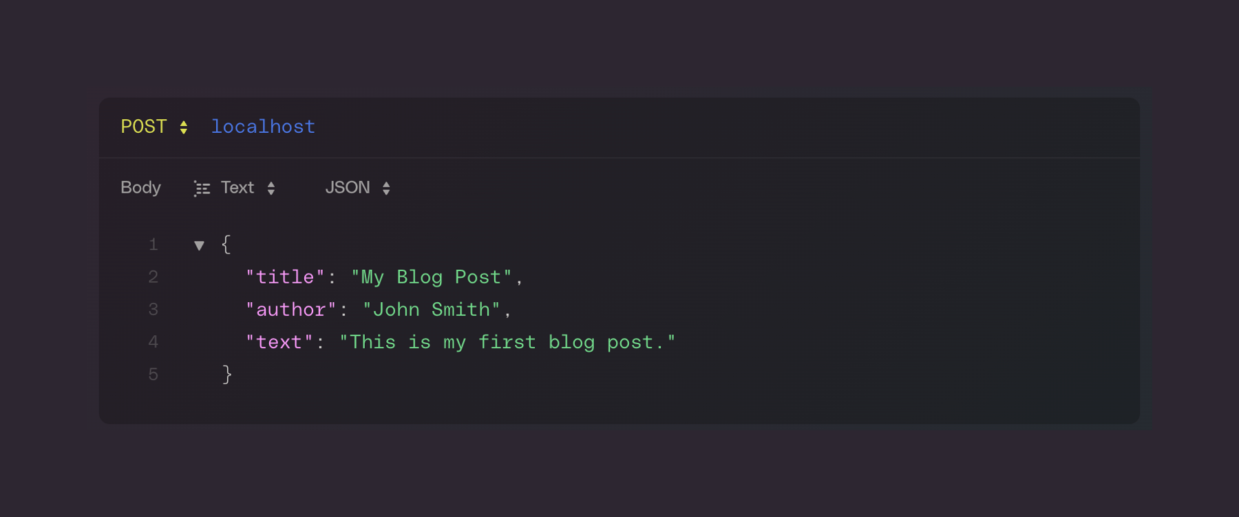 Httpie — Code block component