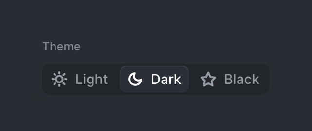 Dona — Theme settings component