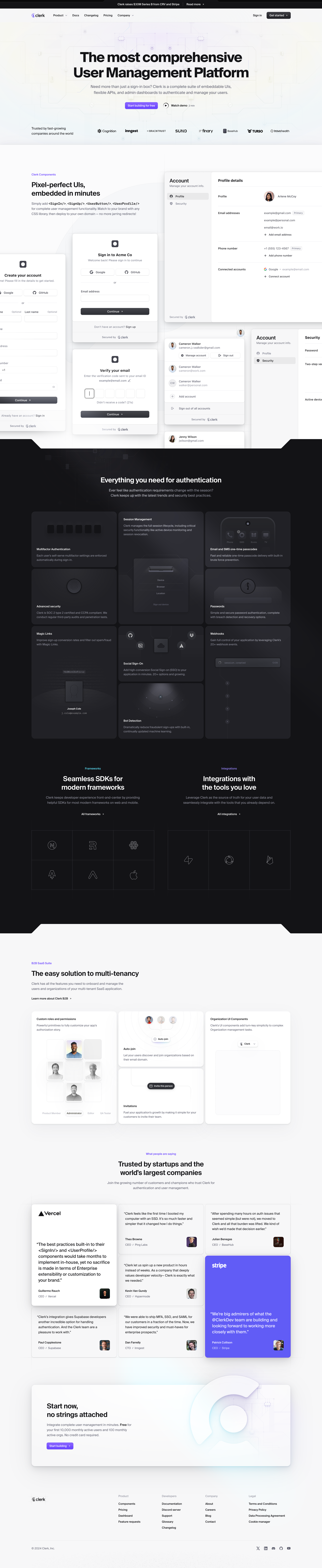 Clerk
			      ux ui design