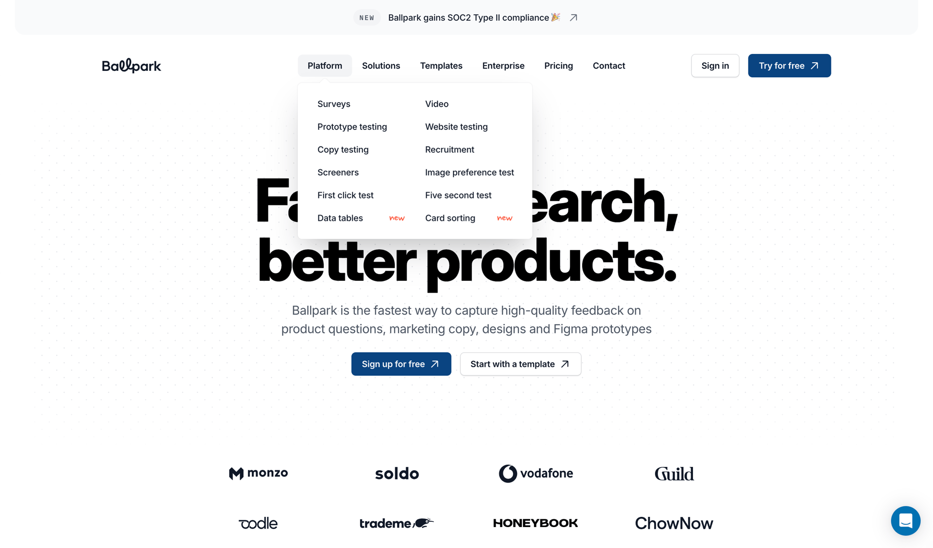 Ballpark
			     ux ui design