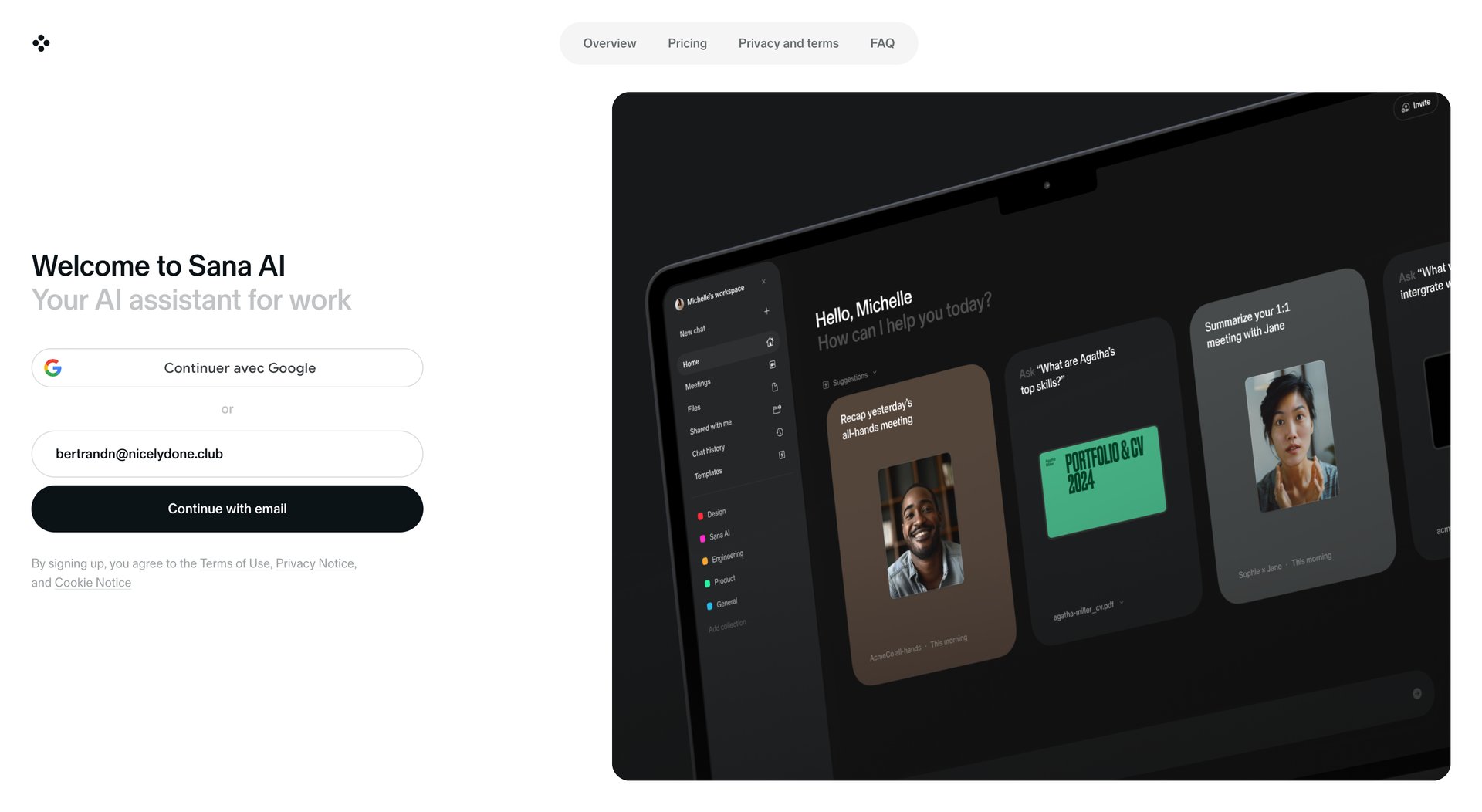 Sana
			                  ux ui design