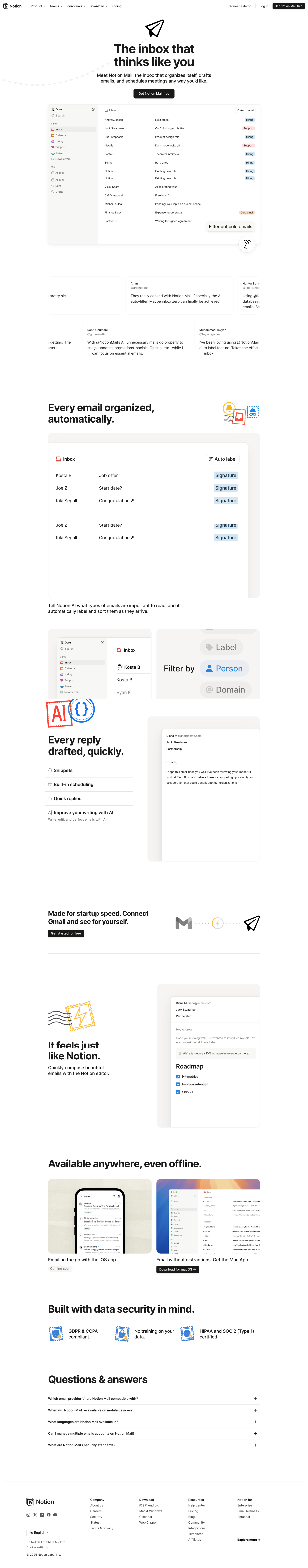 Notion Mail
			        ux ui design