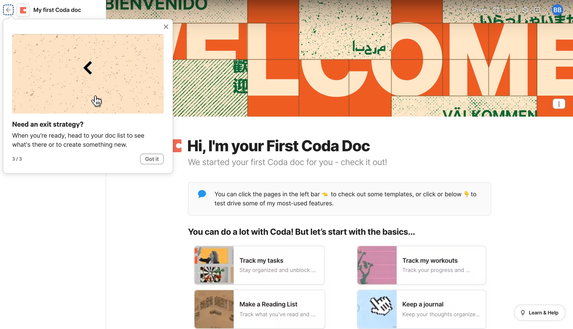 Coda
			     ux ui design